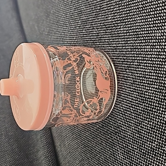 Vintage "Round the Clock with Baby" Jar and Tray set. PINK. Pristine condition. - Picture 3 of 12